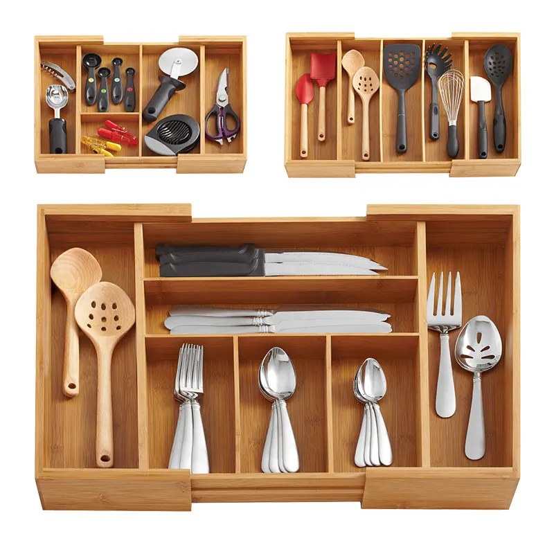 Us 24 82 30 Off Expandable Bamboo Kitchen Drawer Organizer Eco Friendly Storage Box Silverware Utensils Cutlery Tray In Us 24 82 30 Off Expandable Bamboo Kitchen Drawer Organizer Eco Friendly Storage Box Silverware Utensils Cutlery Tray In