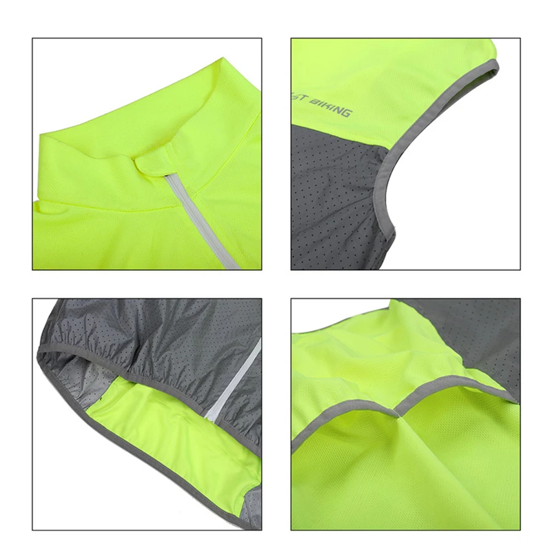 WEST BIKING жилет Бег Спорт светоотражающие рубашки без рукавов костюмы MTB дорожный велосипед велосипедный Джерси Топ куртка