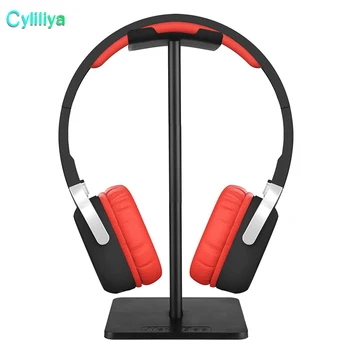 

100pcs Classic Headset Earphone Metal Holder With Silicone Universal Aluminum Hanger Stand Fashion Display for Headphone Bracket
