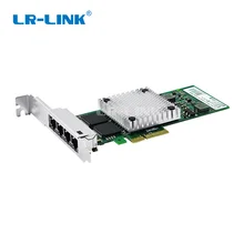 LR-LINK 9714HT гигабитная Ethernet карта четырехпортовый RJ45 PCI-Express серверный адаптер сетевой контроллер Совместимость с Intel I350-T4