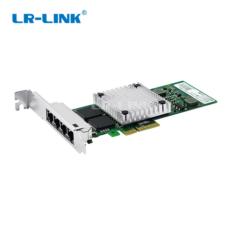 

LR-LINK 9714HT Gigabit Ethernet Card Quad Port RJ45 PCI-Express Network Card Adapter NIC Intel I350-T4 Compatible