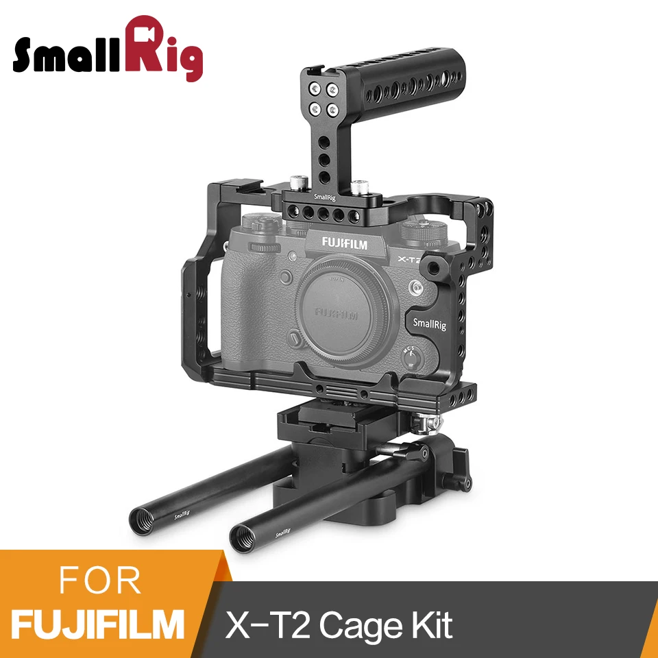 SmallRig DSLR Camera Cage Kit for Fujifilm X T2 Cage+Top Handle