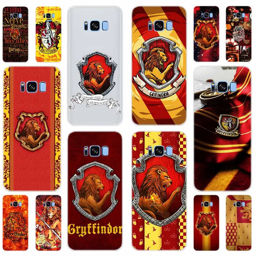 

Harry Potter Gryffindor Pattern Case For Samsung Galaxy S8 S9 S10 Plus Note 9 8 Cover For Samsung S10E S7 S6 Edge S5 M20