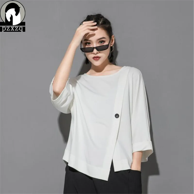 

2019 High quality Chinese style White Split Summer Women Ladies Tops Batwing Sleeve Cotton T shirt Female Basic harajuku Hipster