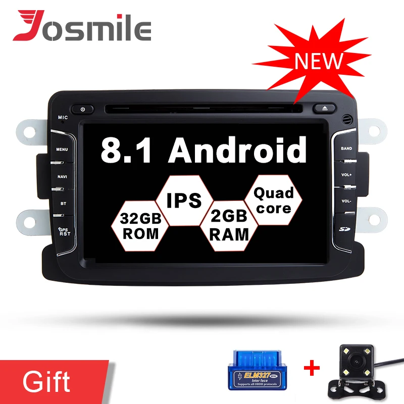 Clearance 7" Android 8.1 Quad Core Car DVD Player For Dacia/Sandero/Duster/Renault/Captur/Lada/Xray 2/Logan 2 Radio GPS Navigation BT Wifi 0