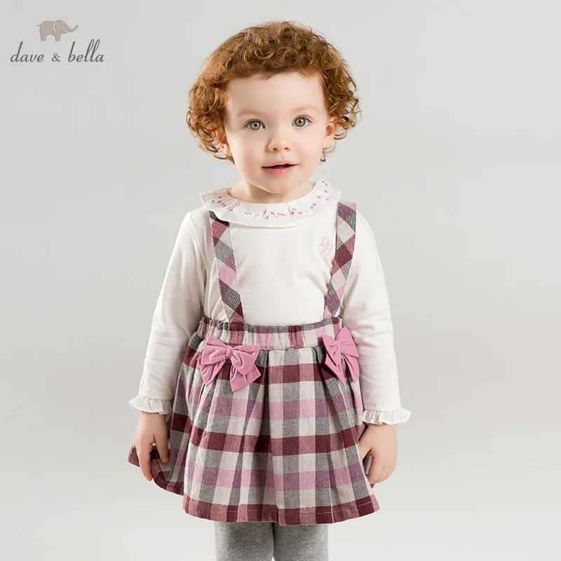Dave bella/DBM9488 весенние платья принцессы для малышей; платье лолиты для девочек; детское платье без рукавов высокого качества