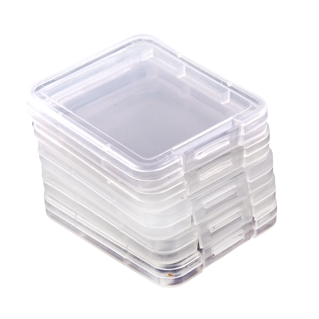 

5 Series Memory Card Case Box Protective Case for SD SDHC MMC XD CF Card White transparent