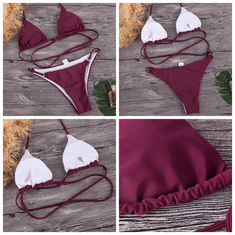 Wrap around burgundy