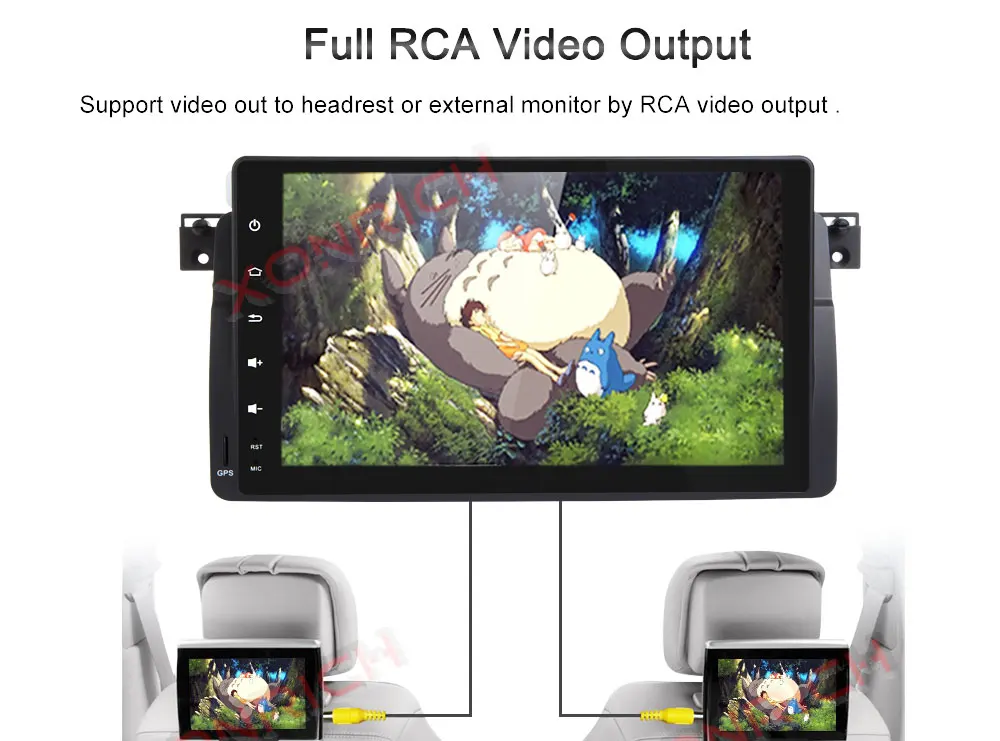 Excellent 9 Inch Android 8.0 Octa 8 Core 4G RAM car Multimedia player GPS Navigation for BMW E46 dvd 3 Series M3 Radio BT 19