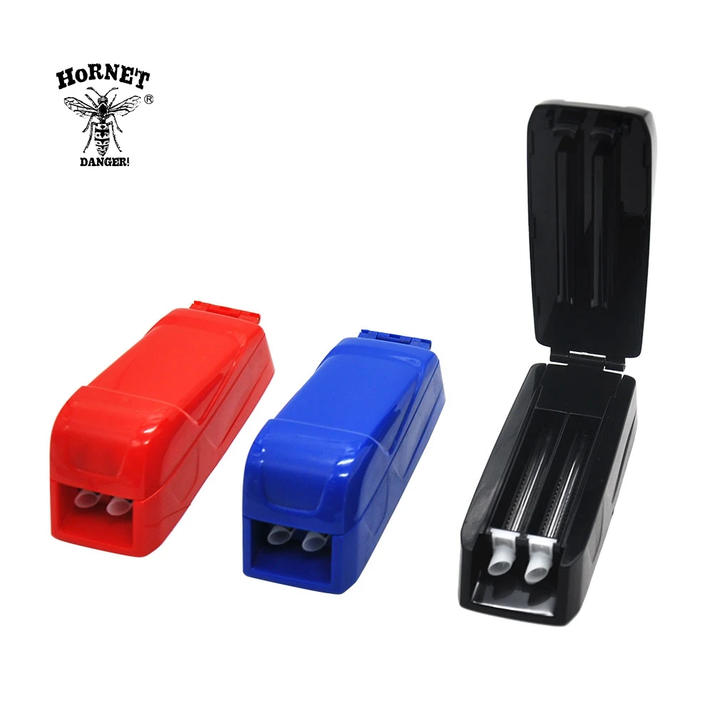 

HORNET Plastic Manual Double Tube Cigarette Rolling Injector 8MM Roller Rolling Machine Tobacco Maker Cigarette Maker Roller