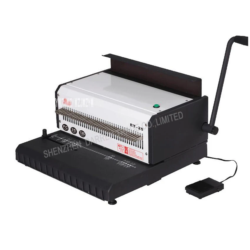 1PC new electric double wire book binding machine,book binder machine