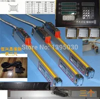 Complete set milling lathe drill machine dro digital readout with linear scales 2