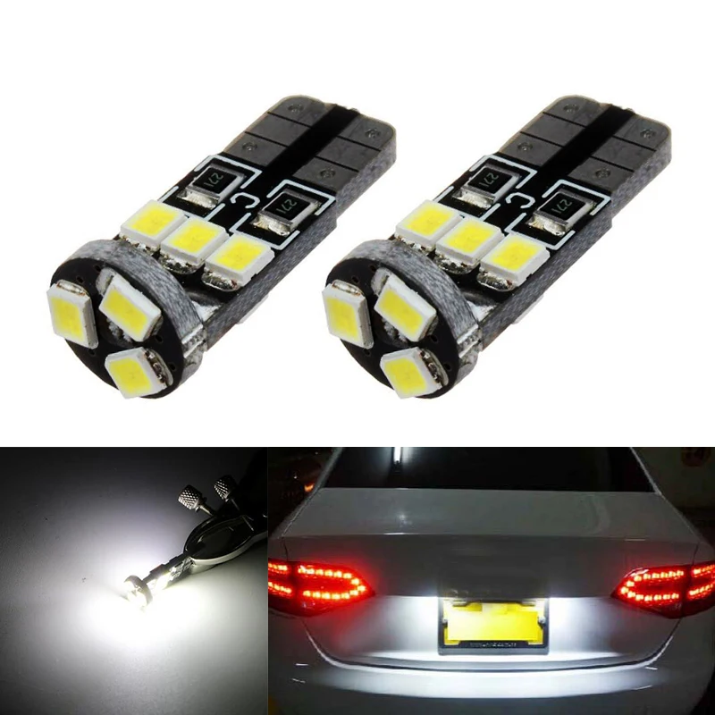 DOTAATDW 2x T10 W5W светодиодный автомобиль Canbus 2835 SMD лампы t10 розетка лампа номерной знак
