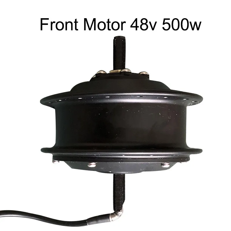 Электрический мотор для центрального движения колеса 36 v/48 v высокоскоростной безщеточный мотор-редуктор колеса для 2" 24" 2" 700C 28" преобразователя для электрического велосипеда с сертификатом ce комплект - Цвет: 48v500wfrontmotor