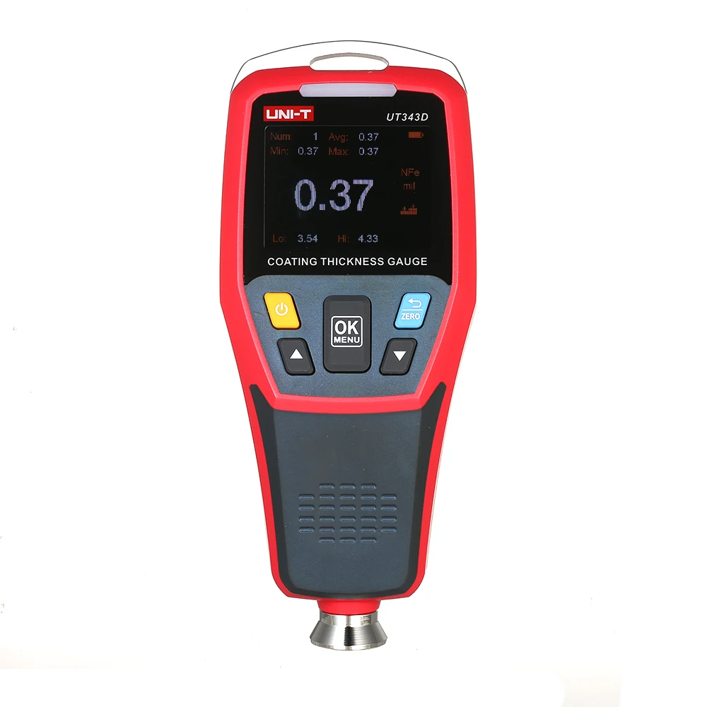 USB Communication Thickness Gauge Car Paint Coating Thickness Gauge Thickness Gauges For Auto Coating Refinishing Meter UT343D