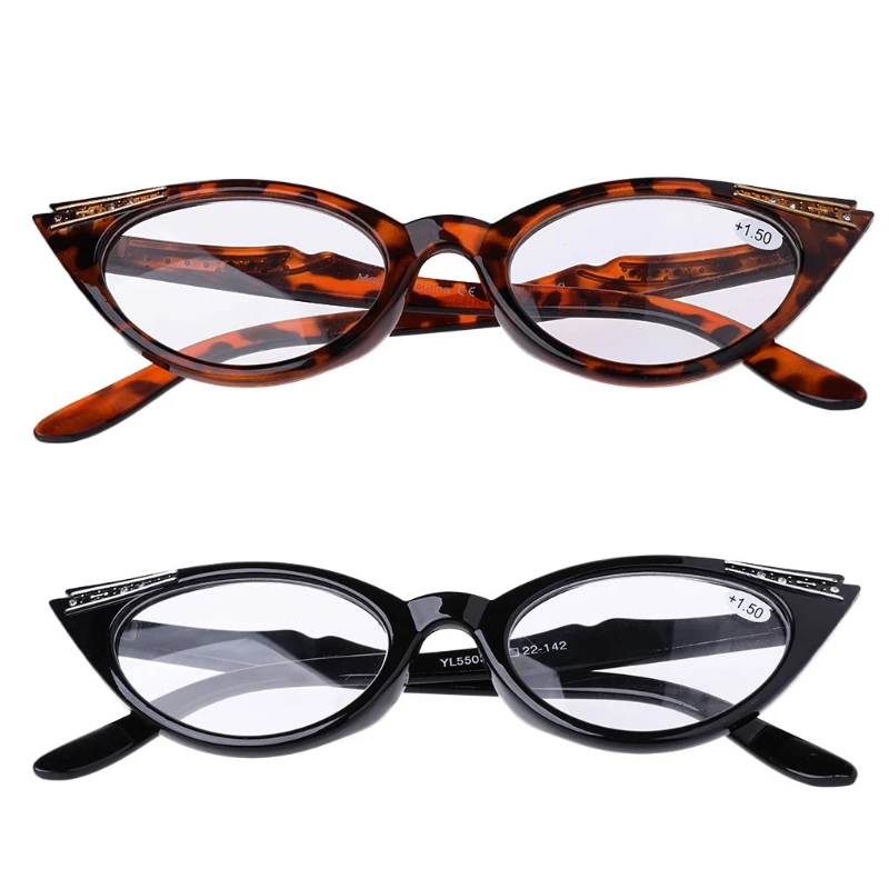 Женские очки для чтения «кошачий глаз» дальнозоркости очки Смола лен+ 1,0~+ 3,5