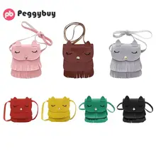 Детские милые маленькие сумки-мессенджеры на плечо с кисточками для девочек, мини-кошелек для монет