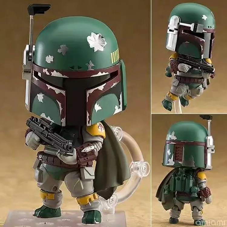 

10CM Q Clay Star Wars Episode V Empire Counterattack 706# Bobbafert Changed Face Doll Hands for Birthday Present