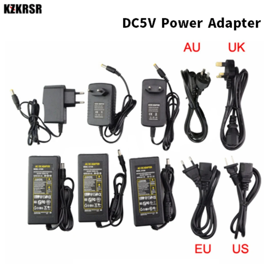 LED Driver Power Supply DC12V 24V 5V Adapter 1A 2A 3A 5A 6A 8A CCC/CE Plastic Led Power Driver Plug For Bulb strip lamp lighting