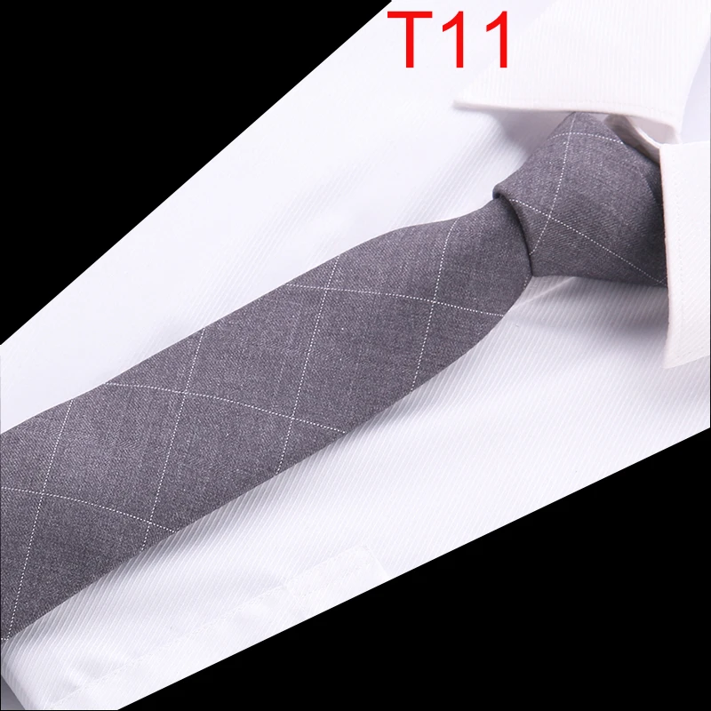 Новые коллекции мужские повседневные хлопковые Галстуки 6 см узкие модные галстуки кофейные коричневые полосатые галстуки для мужчин Прямая поставка