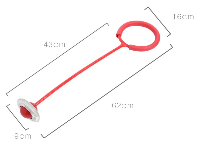 Светодиодный прыгающий мяч, прыгающий канат, круговой баланс и скорость, забавные игрушки, мячи, прыгающее кольцо, один прыжок, канат для детей