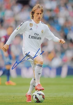 

hand signed Luka Modric autographed photo World Cup Russia 5*7 072018H