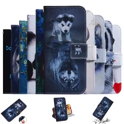 На Алиэкспресс купить чехол для смартфона leather phone case for motorola moto g7 g 7 plus case flip wallet for motorola g7 play / g7 power cover cute cartoon back shell