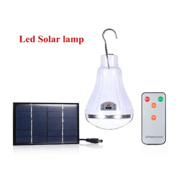 

LumiParty 20 LED Solar Light Garden Home Security Lamp Dimmable led solar lamp by remote control Camp Travel lighting