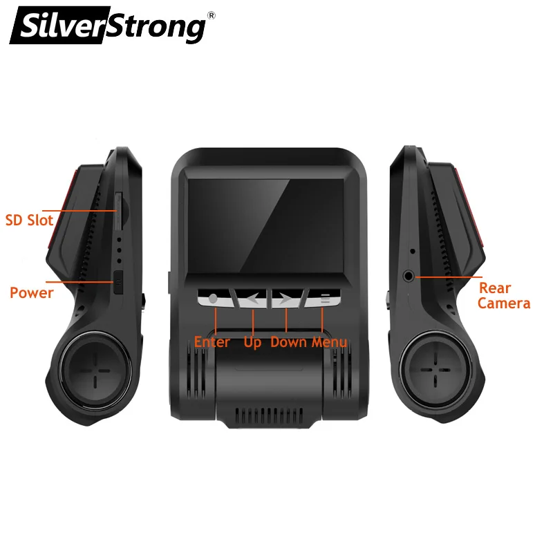 SilverStrong двойная Автомобильная камера регистратор WIFI DVR 1080P Novatek 96658 двойной