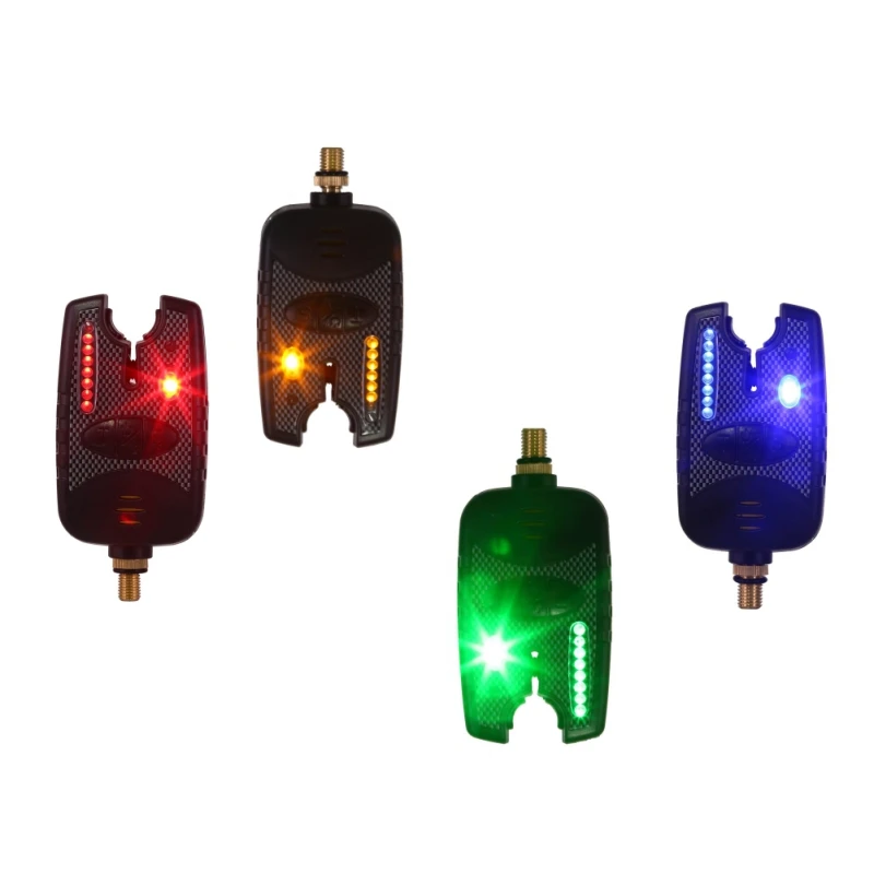 

EU Style 8 LEDs Fishing Alarm Water Resistant Adjustable Tone Volume Sensitivity Sound Alert electronic for Carp Fishing 2019