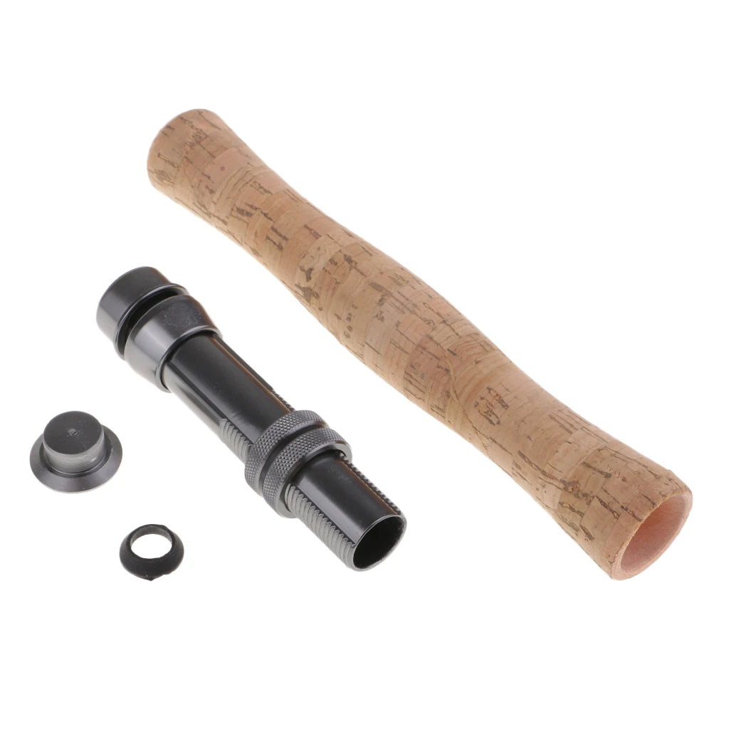 Cork Fly Fishing Rod Handle Grip with Reel Seat Fishing Rods for Rod Building or Repair  170/178mm
