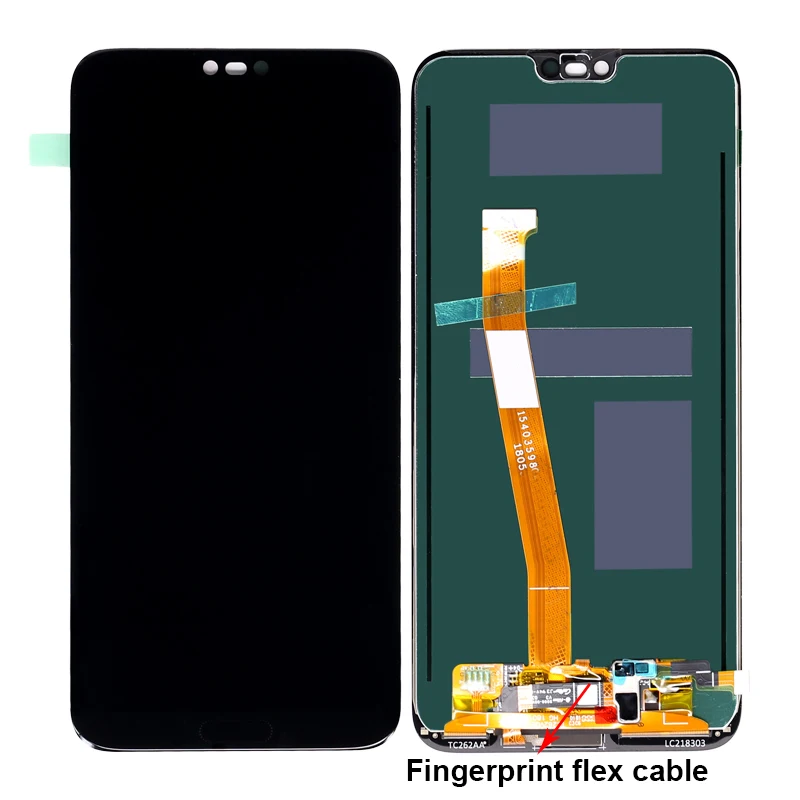 10/лот для Huawei Honor 10 ЖК дисплей сенсорный экран дигитайзер сборка с отпечатком