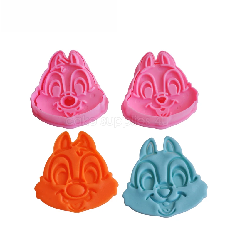 Plastic cartoon cookie cutters animal shaped biscuit cutters cute