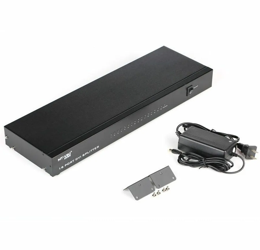  16 Port DVI Splitter 1 Input 16 Output Distributor Duplicator 1 Computer Connects 16 Monitors 1080p