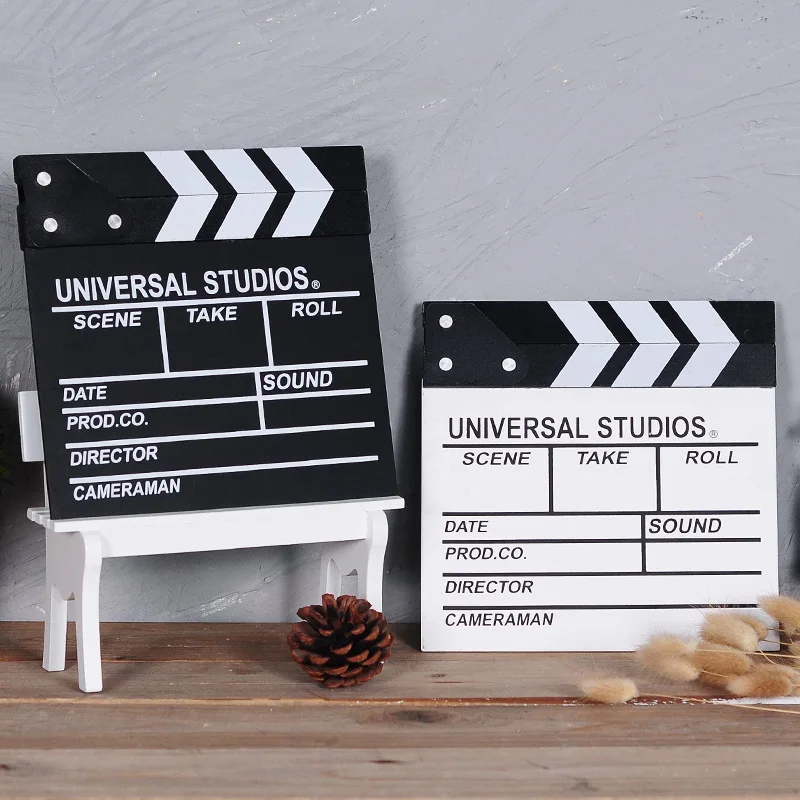 New Director's Record Board Wood Shooting Props Background Photo Studio Decorations