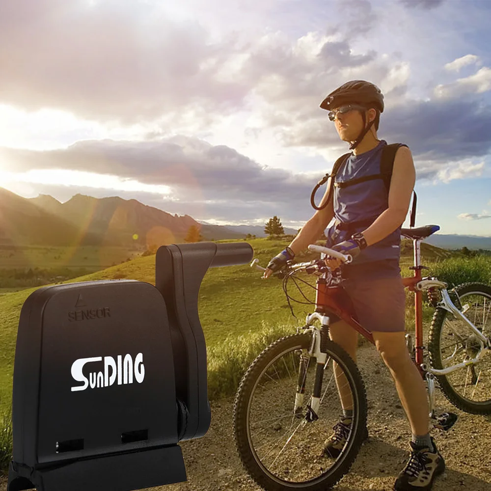 Billig Sunding Radfahren Computer Bluetooth 4,0 Drahtlose Fahrrad Zyklus Fahrrad Tracker Speed Cadence Sensor mit Magnet Schwarz Wasserdicht