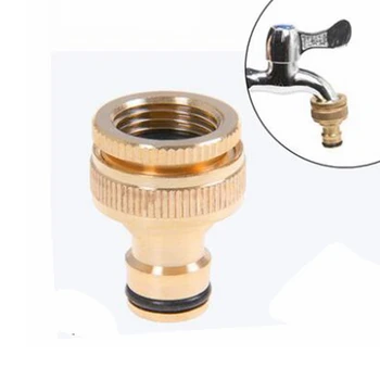 

Brass Tap to Hose Connector Garden Water Pipe Quick Adapter Fitting male Thread