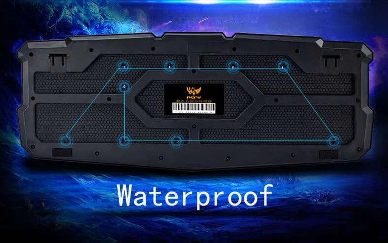 Wired Triple Color Backlit  Illuminate Gaming Keyboard Gamer Backlight LED USB for Computer Desktop PC