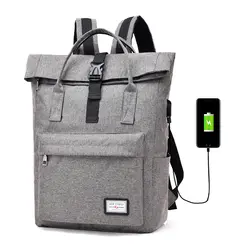 Ноутбук парусиновый рюкзак новый для женщин Внешний USB зарядка Рюкзак мужской Mochila Escolar обувь для девочек школьные ранцы Рюкзак для