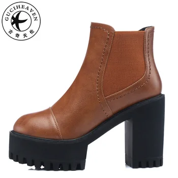 

Guciheaven Ankle Boots for Women Winter Keep Warm Add Short Plush Thick Super High Heels 10cm Platform 4cm Martin Shoes 2020