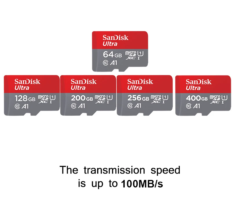 Карта памяти Micro SD карта Class10 TF card 64 Гб 128 ГБ 200 256 400 100 МБ/с. A1 слот для карт памяти samrtphone день студенты планшетный ПК