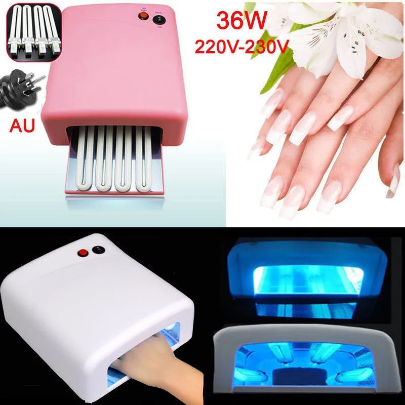 Nail Art Dryer Gel Curing UV Lamp dryer(EU Plug) 36W 4X 9W Light Tube