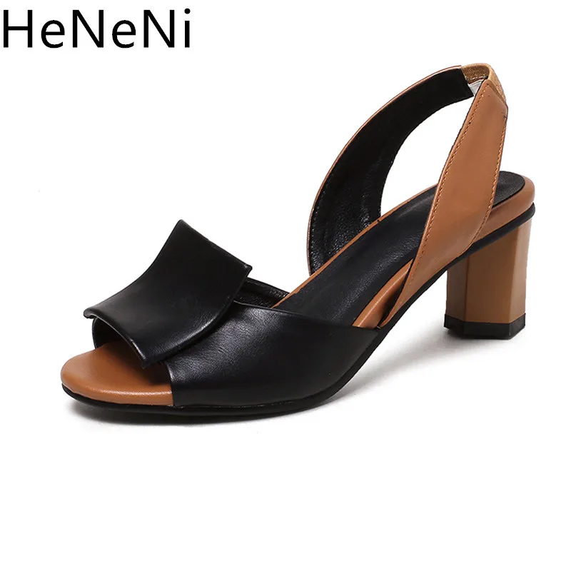 

Plus Size 32-43 Sandals Summer Office Thick heel High Heels Shoes Open Toe Woman Strap Pumps Casual Women Dress sandalias mujer