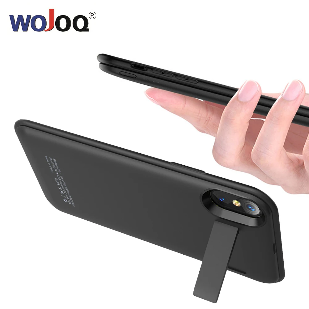 

Portable Charging Case For iphone X 8 Plus 5000mAh External Power Bank Battery Charger Case support Wireless Charging