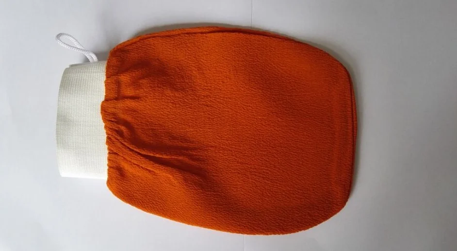 Оранжевая перчатка Tessa, Турецкая для хаммама, скраб, рукавица, отшелушивающий скраб, рукавица для ванны, перчатка для кожи, полотенце, Корейская перчатка