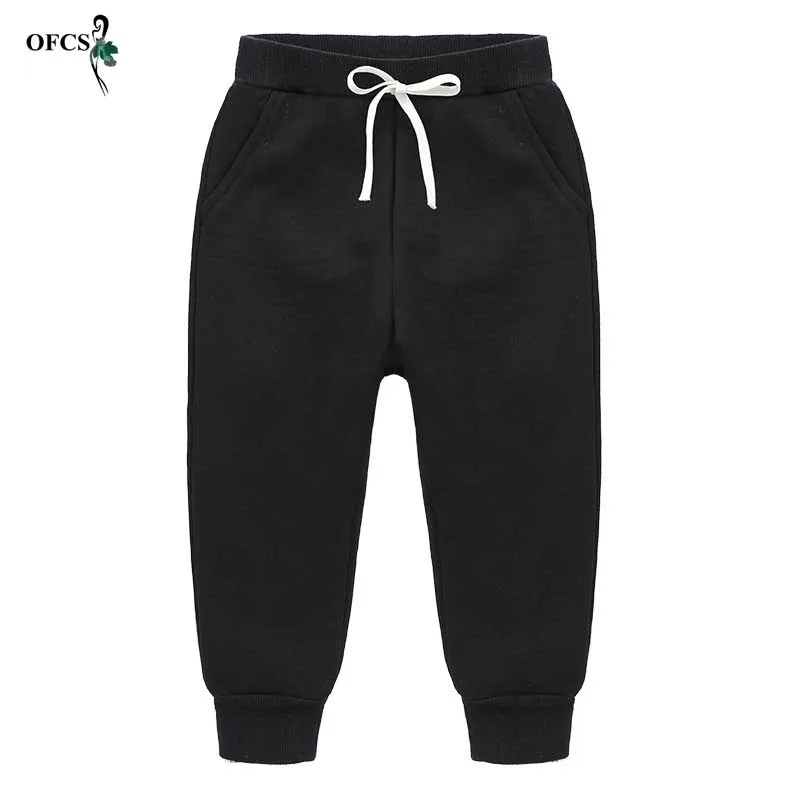 High Quality Warm Velvet Winter pants For Girls Kids Elastic Waist Fashion Luster Pants Boys Trousers Children's Getry Leggings