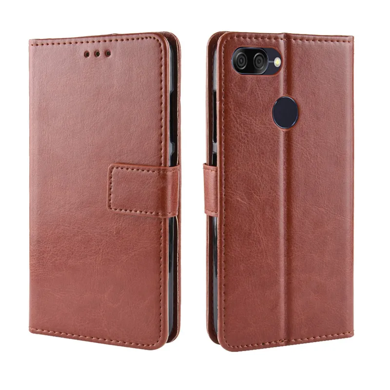 Luxury Flip Wallet Phone Case with Stand Function and Card Holder for Asus ZenFone Max Plus M1
