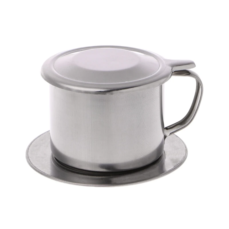 Vietnamese Coffee Filter Stainless Steel Maker Pot Infuse Cup Serving Delicious#0622