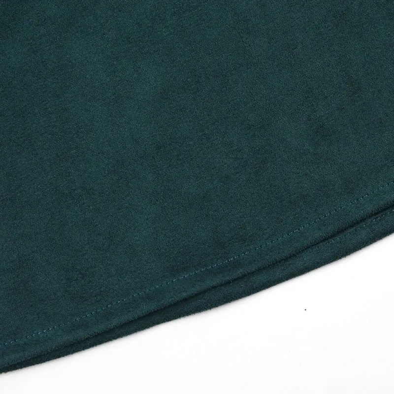 HDY Винтаж Для женщин замшевые блузки на шнуровке Базовая Блузка Рубашки зеленый шнурок Для женщин рубашки Slim Дамы Повседневное Топы Camisa Mujer