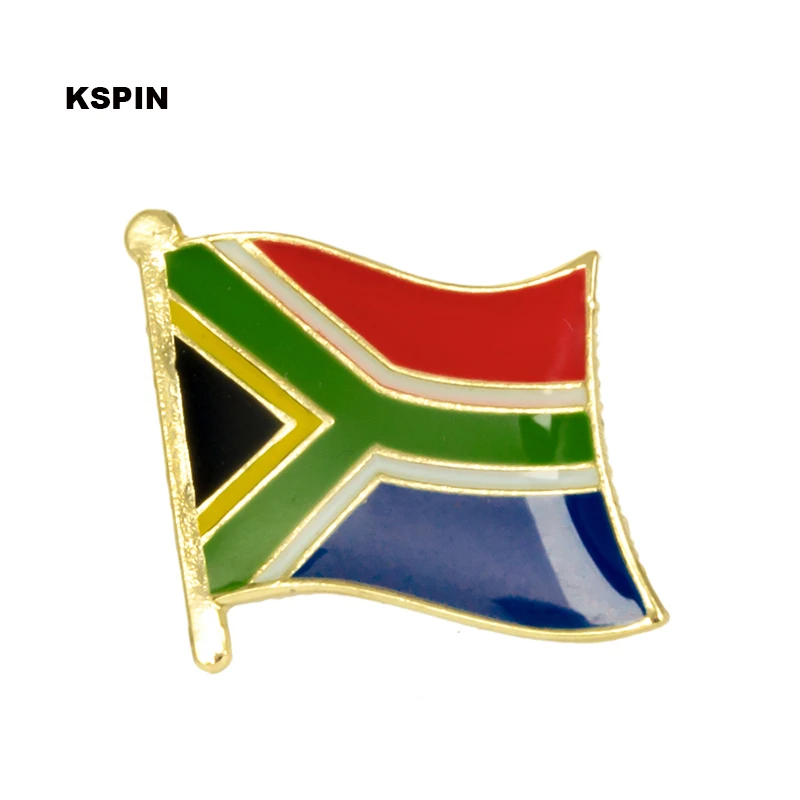 1002 Strip South Africa flag lapel pin badge pin 300pcs a lot Brooch